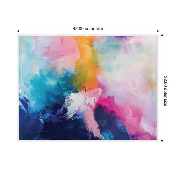 Kate & Laurel Sylvie Bright Abstract I Framed Canvas By Amy Lighthall