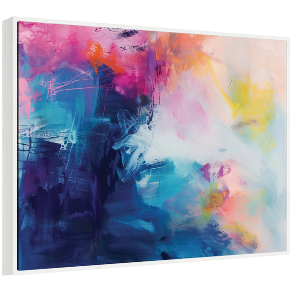 kate & laurel Sylvie Bright Abstract II Framed Canvas by Amy Lighthall