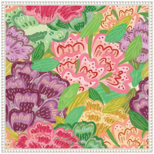 Kate & Laurel Sylvie Bright Framed Canvas By Carrie Cantwell