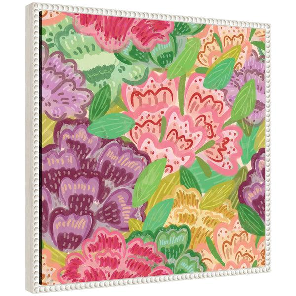 kate & laurel Sylvie Bright Framed Canvas by Carrie Cantwell