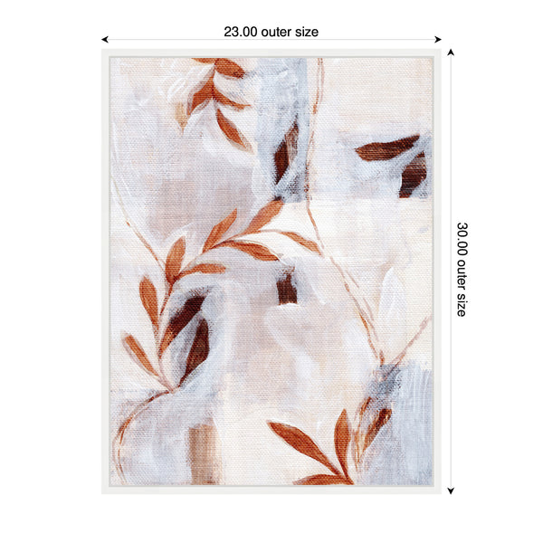 Kate & Laurel Sylvie Brown Foliage Framed Canvas By Nikita Jariwala