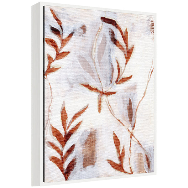 kate & laurel Sylvie Brown Foliage ll Framed Canvas by Nikita Jariwala
