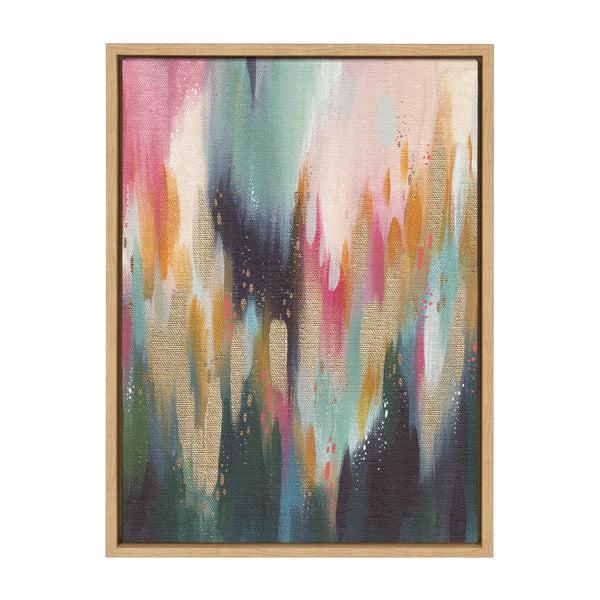Kate & Laurel Sylvie Brushstroke 135 Framed Canvas By Jessi Raulet Of Ettavee