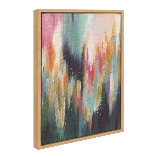 Kate & Laurel Sylvie Brushstroke 135 Framed Canvas By Jessi Raulet Of Ettavee