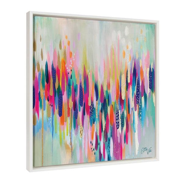 Kate & Laurel Sylvie Brushstroke 154 Framed Canvas By Jessi Raulet Of Ettavee