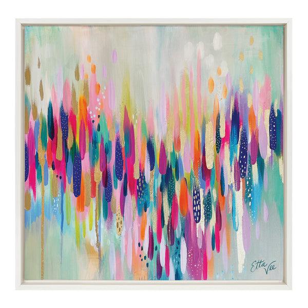 Kate & Laurel Sylvie Brushstroke 154 Framed Canvas By Jessi Raulet Of Ettavee