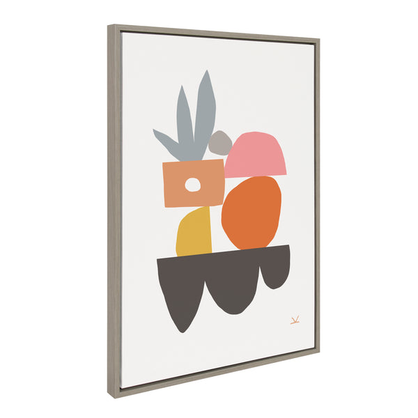 Kate & Laurel Sylvie Building Gardens Framed Canvas By Kelly Knaga