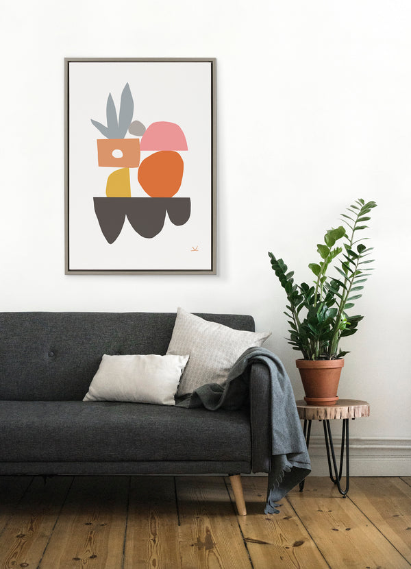 Kate & Laurel Sylvie Building Gardens Framed Canvas By Kelly Knaga