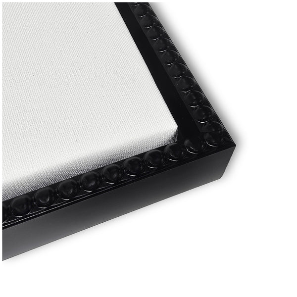 Kate & Laurel Sylvie Bunny Glam Bathroom Art Towel Robe Black And White Framed Canvas By The Creative Bunch Studio