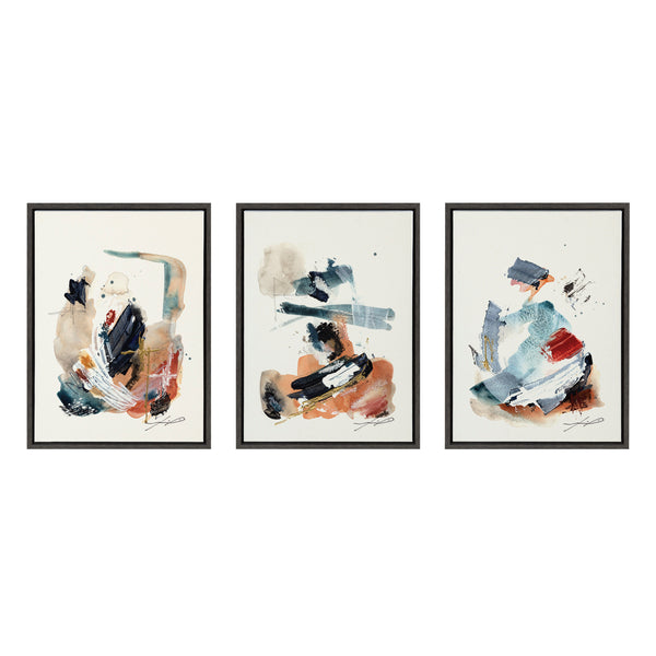 Kate & Laurel Sylvie By The Fireplace Series Framed Canvas Art Set By Xizhou Xie