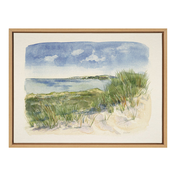 kate & laurel Sylvie By The Sea Framed Canvas by Patricia Shaw