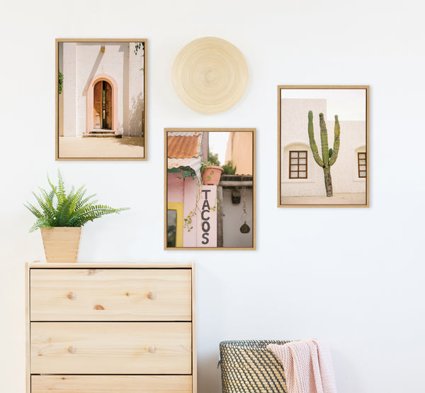 Kate & Laurel Sylvie Cabo San Lucas No 4 Isla Holbox No 3 Cactus No 2 Mexico Framed Canvas Art Set By Crystal Lynn Collins