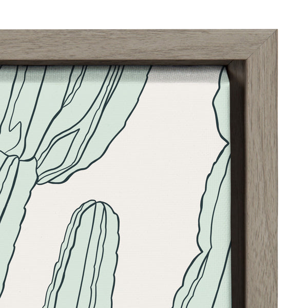 Kate & Laurel Sylvie Cacti Garden Framed Canvas By Alicia Schultz