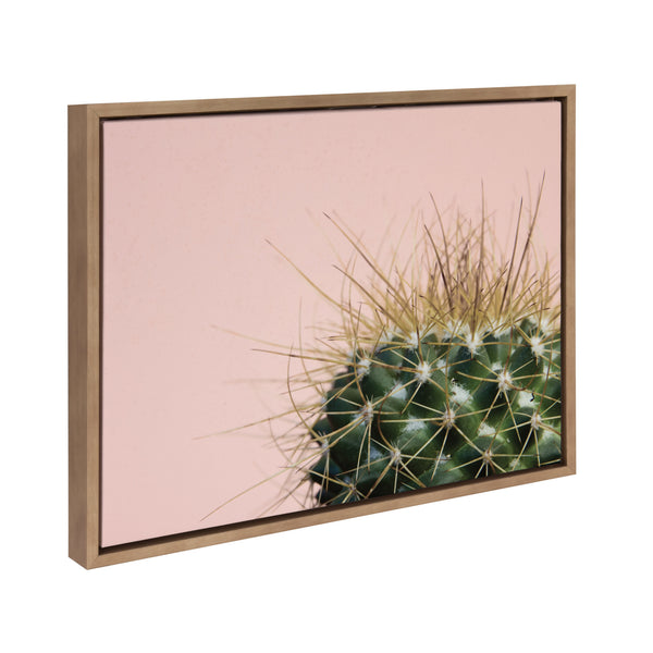 Kate & Laurel Sylvie Cactus 1 Framed Canvas By F2 Images