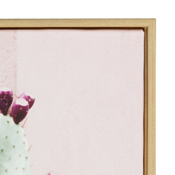 Kate & Laurel Sylvie Cactus 25 Framed Canvas By Amy Peterson