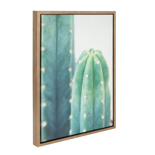 Kate & Laurel Sylvie Cactus Framed Canvas By F2 Images