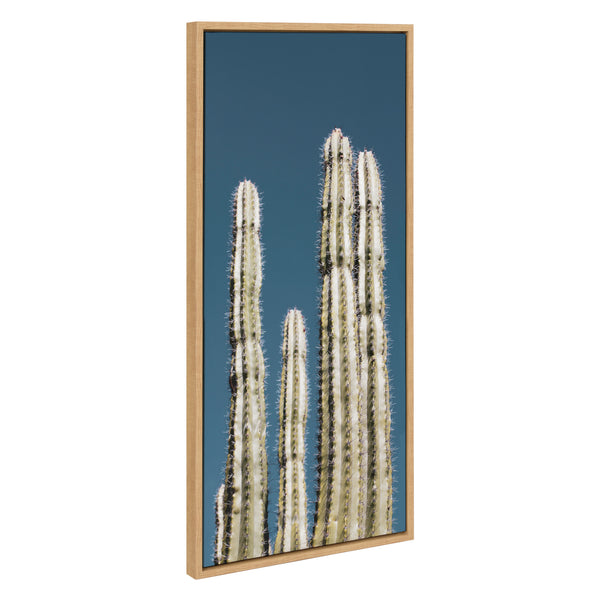 kate & laurel Sylvie Cactus Sky Framed Canvas by Stephanie Klatt