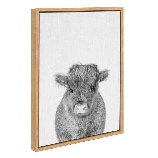 Kate & Laurel Sylvie Calf 4 Framed Canvas By Simon Te Of Tai Prints
