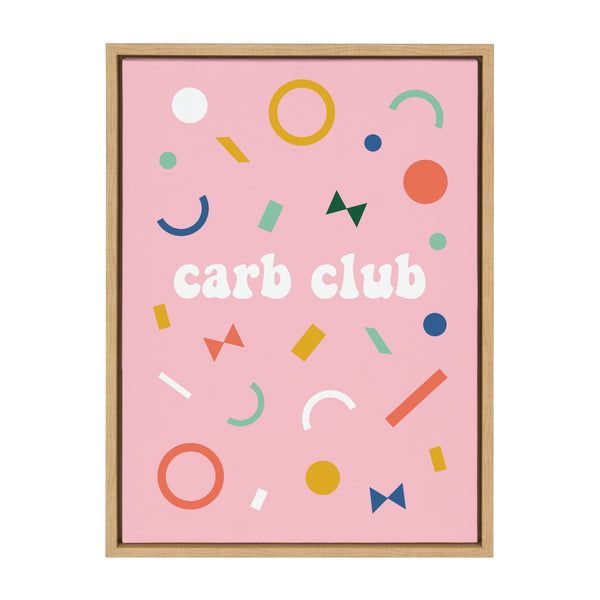 kate & laurel Sylvie Carb Club Framed Canvas by Duchess Plum