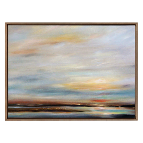 Kate & Laurel Sylvie Carolina Sunset Framed Canvas By Mary Sparrow