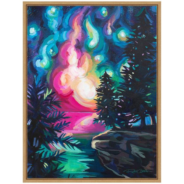 Kate & Laurel Sylvie Cave Point Starry Night Framed Canvas By Rachel Christopoulos
