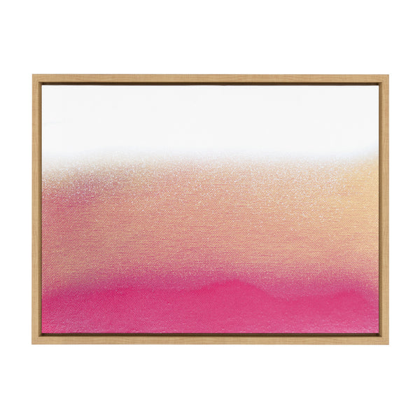 kate & laurel Sylvie Champagne Shimmer Framed Canvas by Mentoring Positives