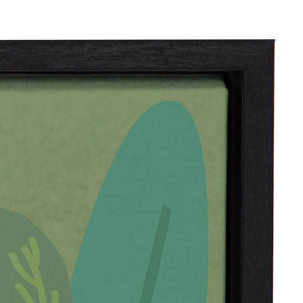 Kate & Laurel Sylvie Cheetahs In The Jungle Framed Canvas By Queenbe Monyei