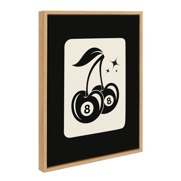 Kate & Laurel Sylvie Cherry Ball 8 Framed Canvas By Honey Island Studio