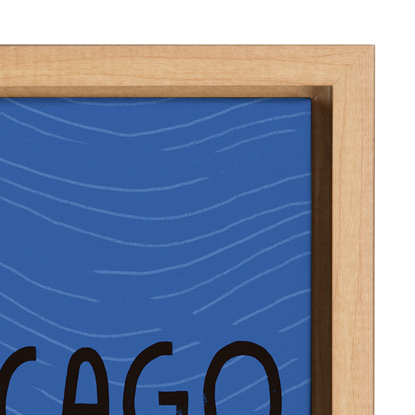 Kate & Laurel Sylvie Chicago Illustration Framed Canvas By Stacie Bloomfield