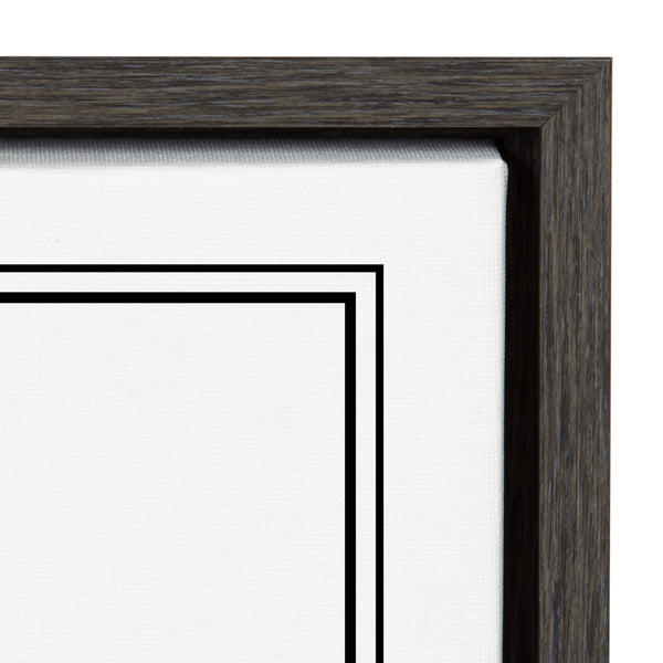 Kate & Laurel Sylvie Chicago Modern Map Framed Canvas By Jake Goossen