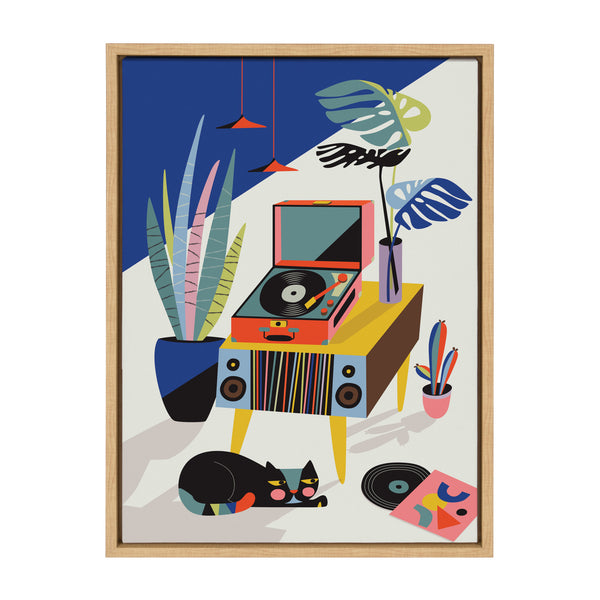 Kate & Laurel Sylvie Chill Out Saturday Framed Canvas By Rachel Lee Of My Dream Wall