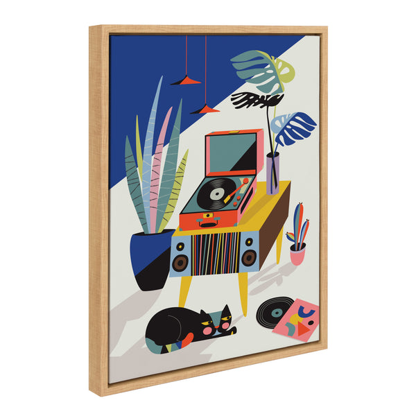 Kate & Laurel Sylvie Chill Out Saturday Framed Canvas By Rachel Lee Of My Dream Wall