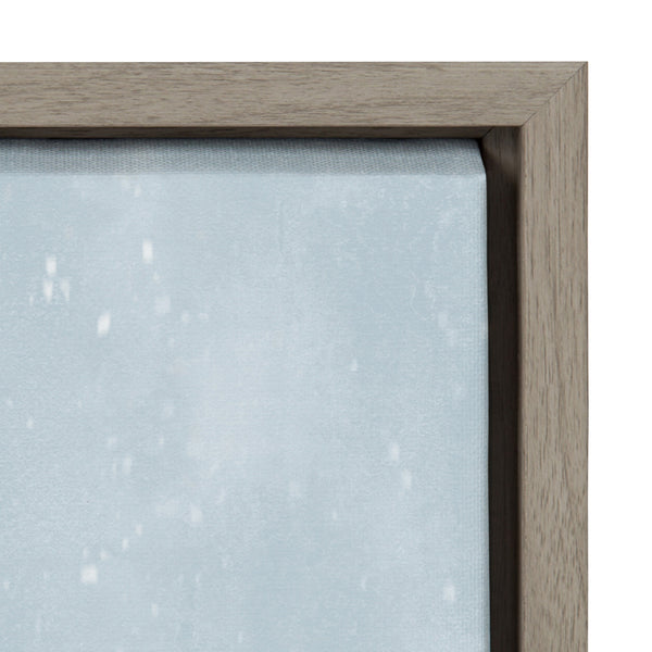 Kate & Laurel Sylvie Christmas Pink House Framed Canvas By Maja Tomljanovic