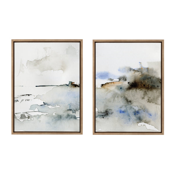 kate & laurel Sylvie Close Your Eyes and Remember 1 Framed Canvas by Maja Mitrovic of Makes My Day Happy
