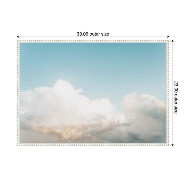 Kate & Laurel Sylvie Clouds Framed Canvas By Alicia Abla