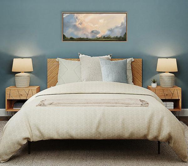 Kate & Laurel Sylvie Clouds Framed Canvas By Mary Sparrow