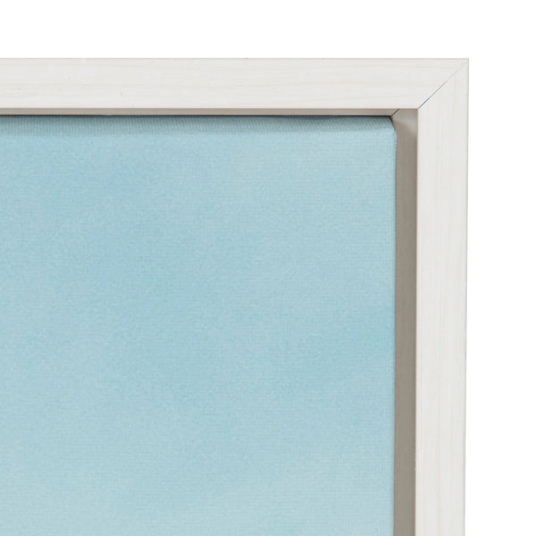 Kate & Laurel Sylvie Coastal Coconut Palm Tree Beach Framed Canvas Set By The Creative Bunch Studio