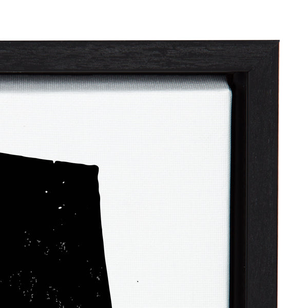 Kate & Laurel Sylvie Colliding Shapes Framed Canvas By Statement Goods