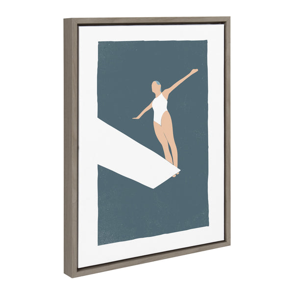Kate & Laurel Sylvie Contemplation Framed Canvas By Rocket Jack