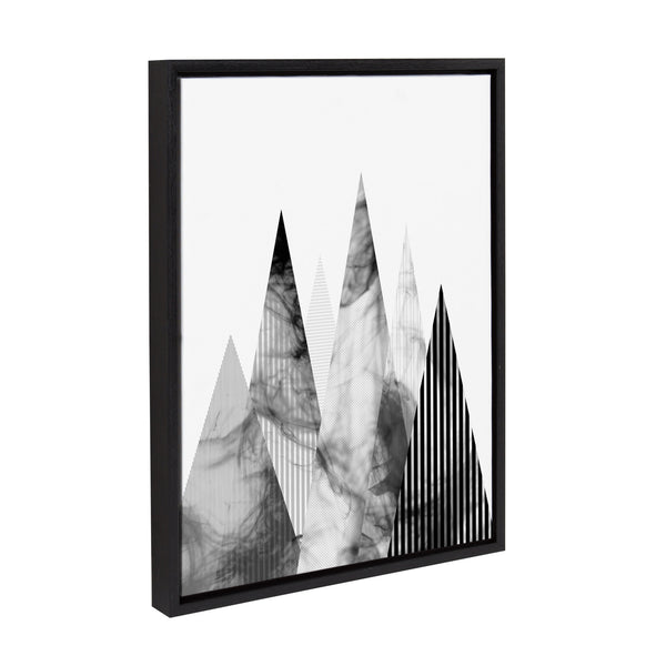 Kate & Laurel Sylvie Contemporary Mountains Framed Canvas By Simon Te Of Tai Prints