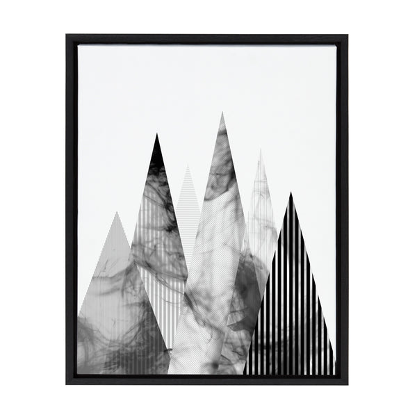 kate & laurel Sylvie Contemporary Mountains Framed Canvas by Simon Te of Tai Prints