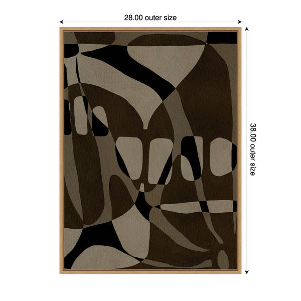 Kate & Laurel Sylvie Contour 1 Framed Canvas By Shatha Al Dafai