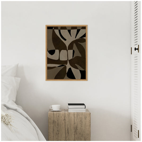 Kate & Laurel Sylvie Contour 2 Framed Canvas By Shatha Al Dafai