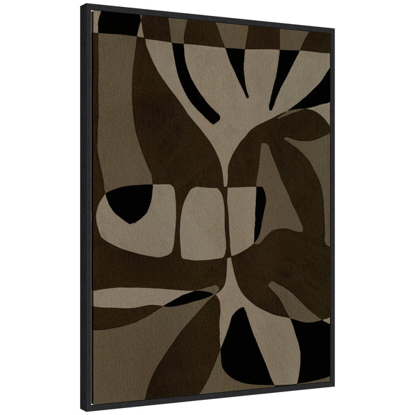 kate & laurel Sylvie Contour 2 Framed Canvas by Shatha Al Dafai