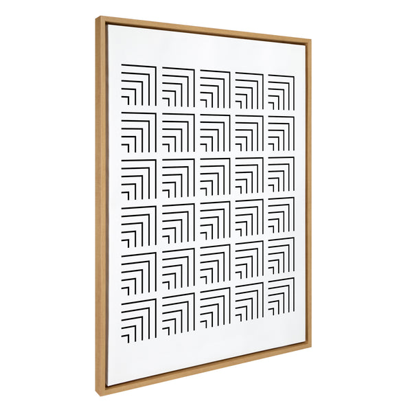 Kate & Laurel Sylvie Corners Framed Canvas By Apricot And Birch