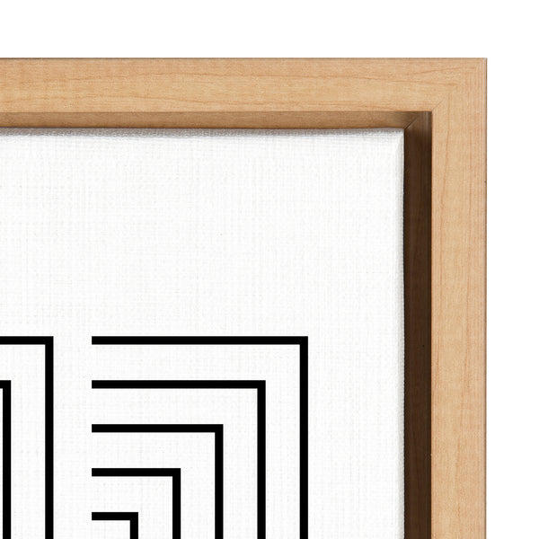 Kate & Laurel Sylvie Corners Framed Canvas By Apricot And Birch
