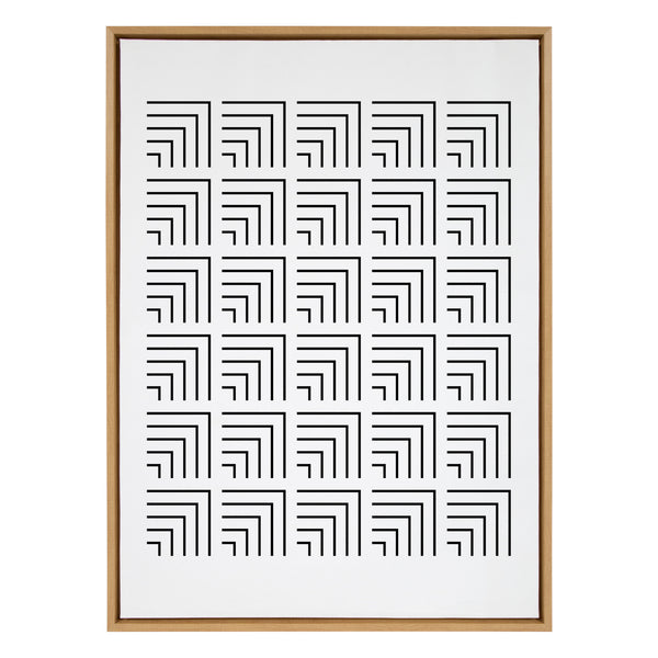 kate & laurel Sylvie Corners Framed Canvas by Apricot and Birch