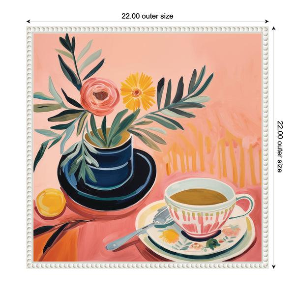 Kate & Laurel Sylvie Cozy Coffee Framed Canvas By The Creative Bunch Studio