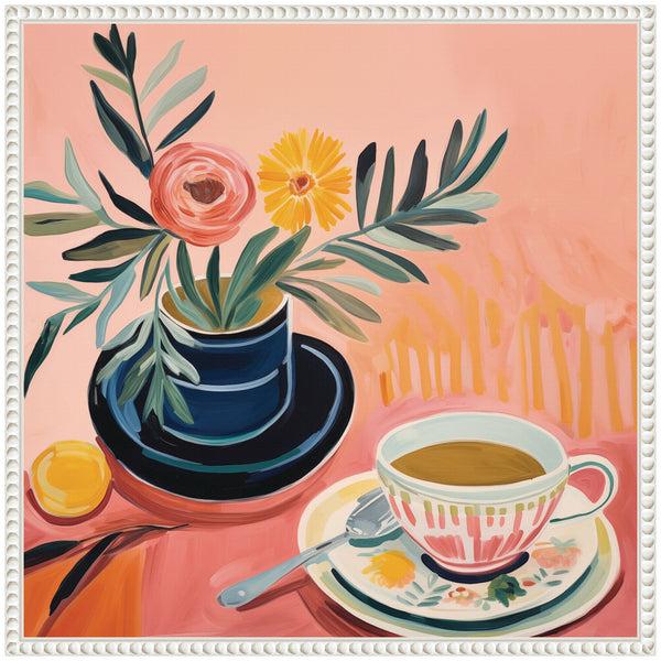 Kate & Laurel Sylvie Cozy Coffee Framed Canvas By The Creative Bunch Studio