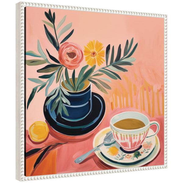 kate & laurel Sylvie Cozy Coffee Framed Canvas by The Creative Bunch Studio